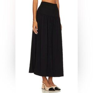 LAcademie Alexei Midi Skirt in Black